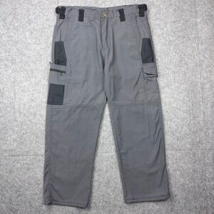 Outdoor Tactics Cargo Pants Mens XL Gray Tactical Ripstop Hiking Workwear 34x28